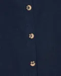 Linne med knappar - Navy Blazer