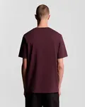 Plain T-shirt O-Neck - Burgundy