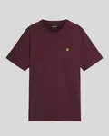 Plain T-shirt O-Neck - Burgundy