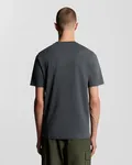 Plain T-shirt O-Neck - Gunmetal