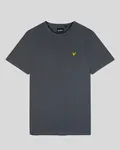 Plain T-shirt O-Neck - Gunmetal