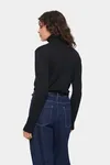 Stickad Polotröja - Black