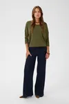 Mila R-Neck Pullover  - Four Leaf Clover Melange