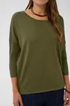 Mila R-Neck Pullover  - Four Leaf Clover Melange