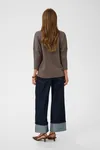 Mila R-Neck Pullover  - Mink Melange