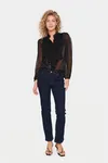 Liljasz Crinkle Ls Shirt - Black