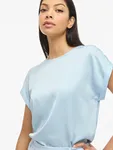 Ellette Satin Top - Nantucket Breeze