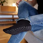 Halkstrumpa med lös resår - Black