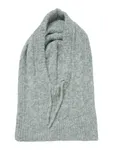 Flätstickad Balaklava - Lt grey melange