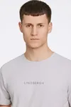 Lindbergh Print Tee S/S - Soft Grey