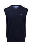 Stickad Slipover - Navy