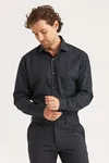 Skjorta Med Mikromönster - Black