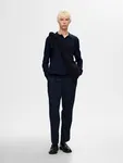 Långärmad Pikétröja I Merinoull  - Navy Blazer