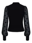 Topp Med Ballongärmar - Black