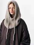 Stickad Balaclava - Humus