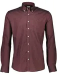 Stretchig Oxfordskjorta - Deep Red Mix