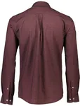 Stretchig Oxfordskjorta - Deep Red Mix