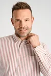 Oxfordskjorta Striped Superflex - Dk Clay