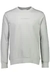 Logo Chest Print O-neck sweatshirt - Soft Grey
