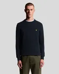 Cotton Crew Neck Jumper - Dark Navy