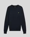 Cotton Crew Neck Jumper - Dark Navy