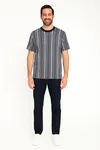 Randig T-shirt - Navy