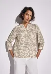 Mönstrad Blus - Dark Moonstone Sand           
