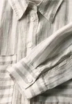 Randig Skjortblus - Dark Moonstone Sand           