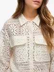 Merinda Crochet Cardigan - Birch
