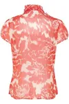 Liljasz Crinkle Shirt - Poinciana Water Blooms