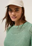 Luftig Tröja I Virkad Look - Matcha Green                  