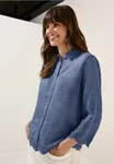 Blus Med Broderade Detaljer - Mid Blue Wash                 
