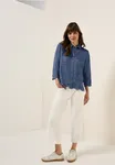 Blus Med Broderade Detaljer - Mid Blue Wash                 