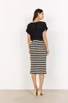 Sc-rosenna 3 Kjol - Black Combi