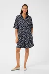 Mönstrad Skjortblus - Midnight Marine Lace Print