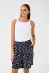 Mönstrade Shorts - Midnight Marine Lace Print