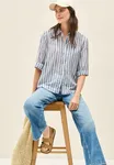 Randig Skjortblus - Urban Navy Blue               