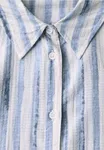 Randig Skjortblus - Urban Navy Blue               