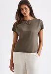 Enfärgad Topp - Dark Tumbled Beige            