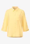 Enfärgad Skjortblus - Buttercream Yellow            