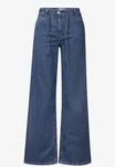 Jeans Med Knytband - Mid Blue Wash                 
