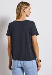 Kortärmad Jerseytopp - Deepwater Blue                