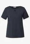 Kortärmad Jerseytopp - Deepwater Blue                