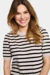 MilaSZ Tröja - Gray Morn Mila Stripe