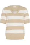 Kalizza Tröja - Feather Gray/Chalk Wide Stripe