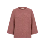 Stickad Tröja - Light Mahogany Melange