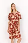 Sc-senta 3 Klänning - Mineral Red Combi