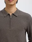 Half Zip Polo - Morel