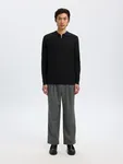 Half Zip Polo - Black