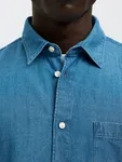 Jeansskjorta - Medium Blue Denim